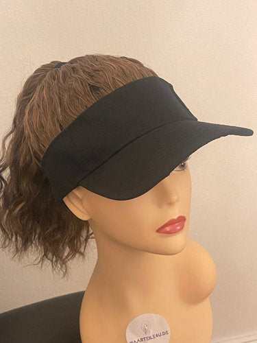 Visor-Cap Perücken Hitzebeständig - Hellbraun gemischt