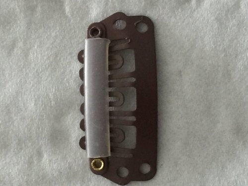 5 x Clips für Extensions - Braun